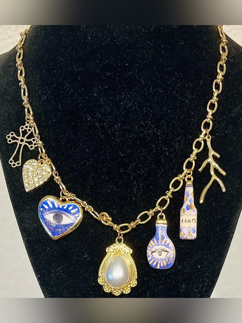 Mediterranean Muse Charm Necklace